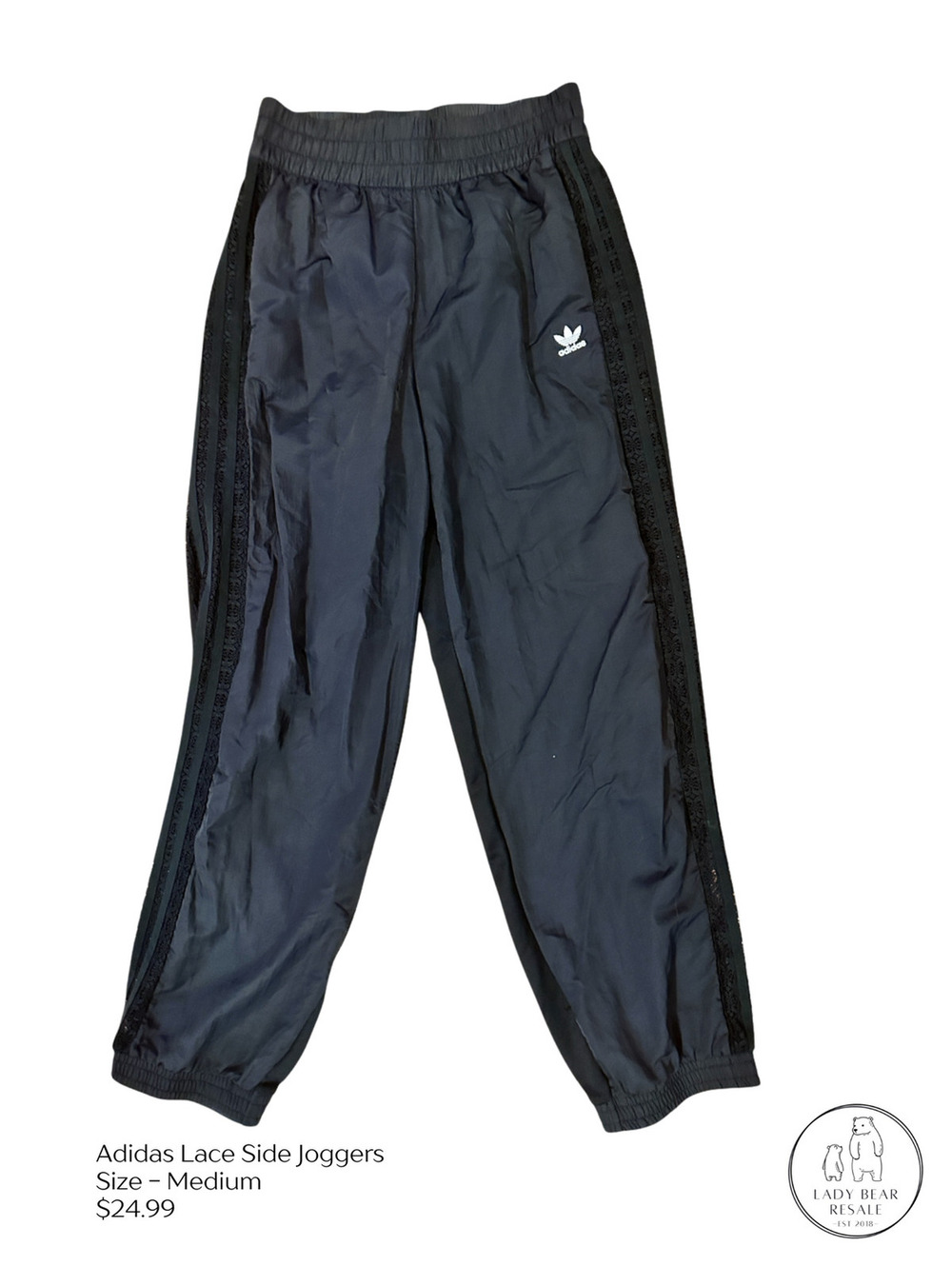 Adidas Lace Side Jogger - Size Medium